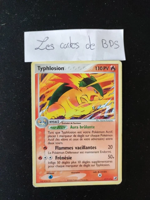 FR 🇨🇵 Carte pokémon Typhlosion 17/115 Ex Forces Cachées    FR 🇨🇵