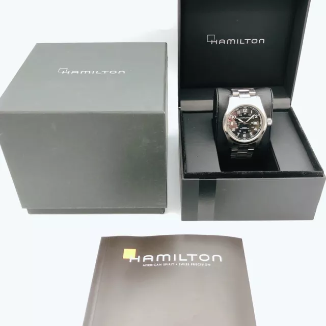 HAMILTON Khaki field H706050 Date black Dial Automatic Men's Watch
