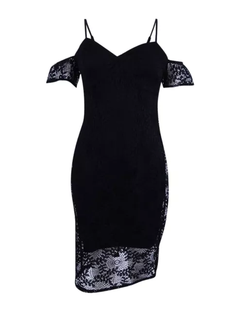 Guess Women's Cold-Shoulder Lace Dress