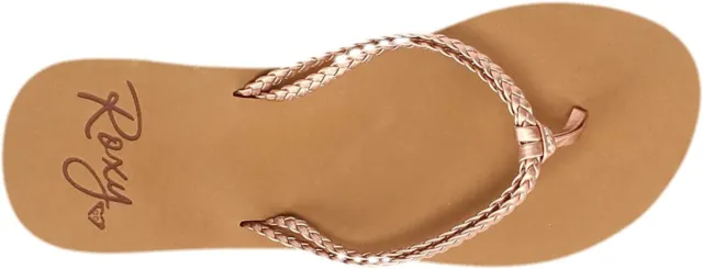 Roxy Costas Sandal Flip Flops - Rose Gold - Women's Size 5/Girls Size 3.5