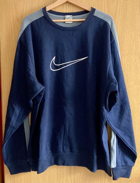 Nike Vintage Pull Nike Bleu Fonce SWEAT CAPUCHE COTON NIKE REPEAT