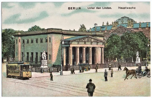 alte Ak Berlin, Unter den Linden, Hauptwache, ungelaufen
