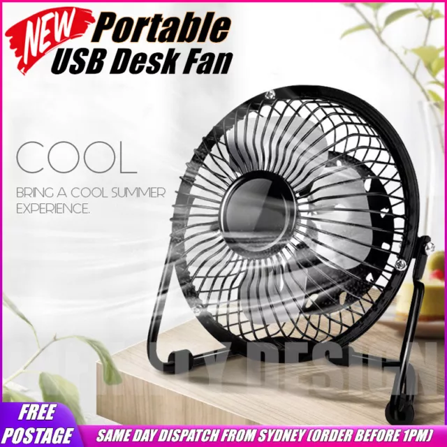 4inch / 6inch / 8inch Portable Mini USB Small Cooling Fan Desk Desktop Cooler Au