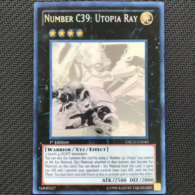 Number C39: Utopia Ray ORCS-EN040 Ghost Rare 1st Ed (NM) Order of Chaos YuGiOh!