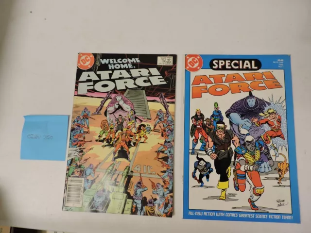 2 DC Comics 1985-86 Atari Force #1 Special and #19