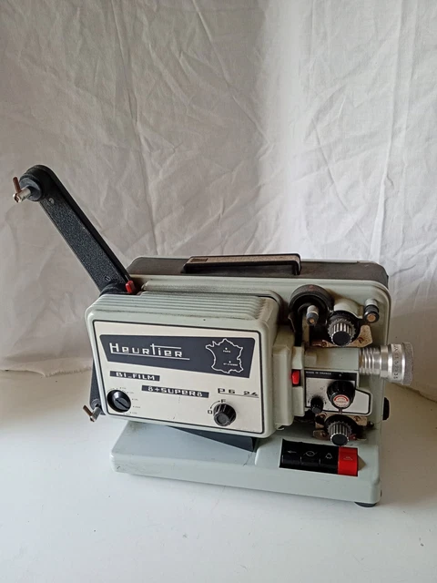 Ancien projecteur film 8mm - ANCIEN Projecteur Cinéma Film 8mm HEURTIER PS8 + Sy