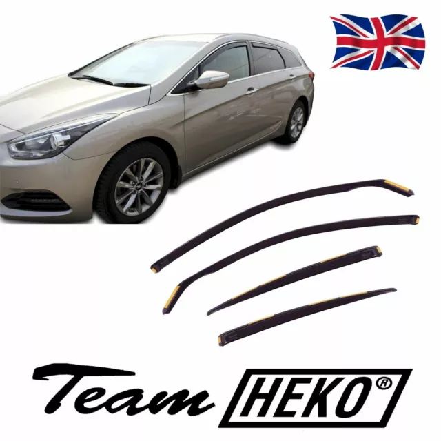 HEKO TINTED WIND DEFLECTORS for HYUNDAI i40 ESTATE 2011-2015 5 DOOR 4pc