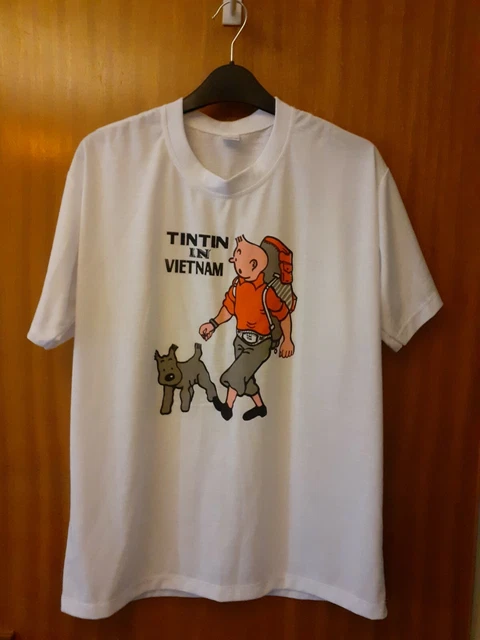 NEW TINTIN IN Vietnam T- Shirt PicClick UK