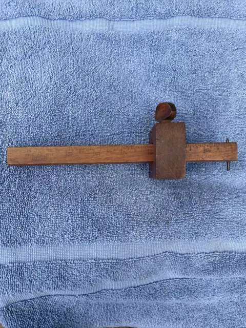 Vintage STANLEY No. 61 Wood Scribe Gauge Carpenter Measuring Tool 6”