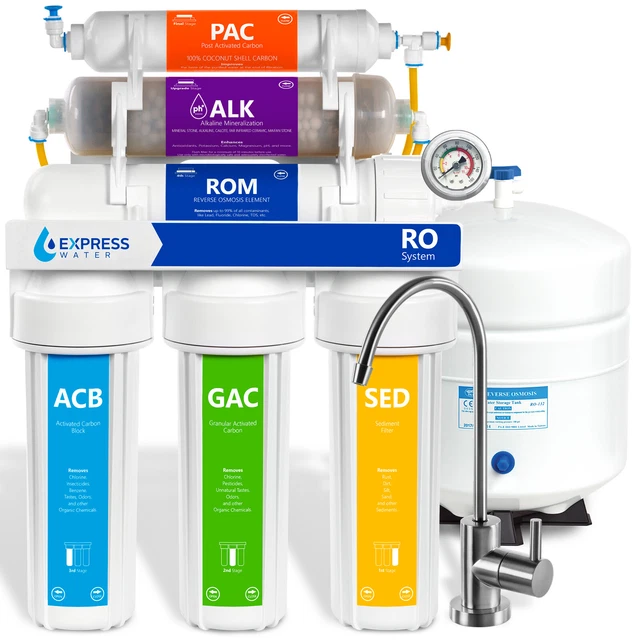 10STAGE UNDERSINK REVERSE Osmosis Alkaline Mineral Water Filter System