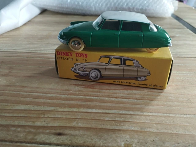 Dinky Toys Citroën DS 19 ds19 verte et blanche avec boîte état neuf