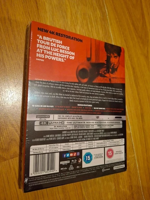 NIKITA - 4K UHD Blu-ray SteelBook U.K. Exclusive - Besson - NEW SEALED ...