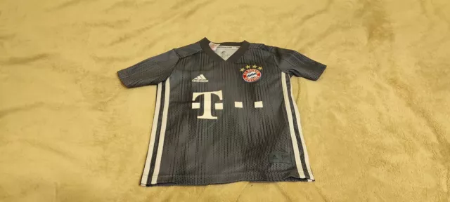 Adidas Bayern München Auswärtstrikot 3. Fußballtrikot 2018/19 Jungen XS 7–8 Jahr