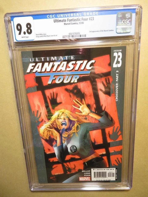 Marvel Comics Ultimate Fantastic Four #23 CGC 9.8 White Pages 2nd Marvel Zombies