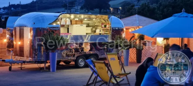 Brand New Airstream Mobile Food Trailer for Burger Coffee Gin Prosecco & Pizza