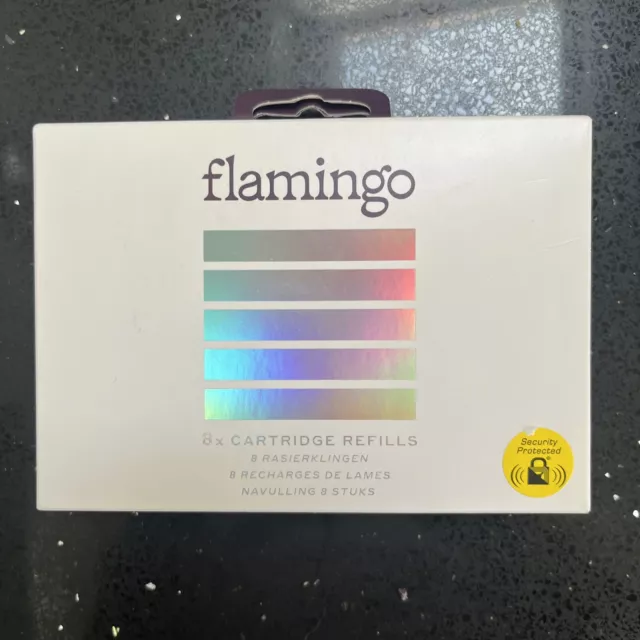 Harrys Flamingo Packung Mit 8 Fünf Klingen Patrone Nachfüllklingen - E
