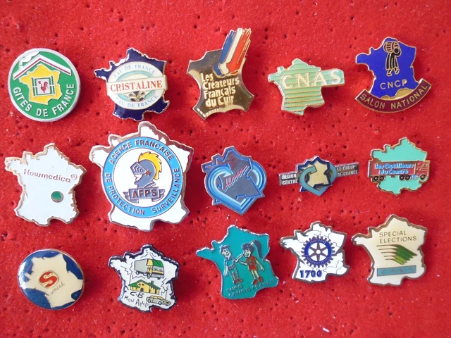 LOT DE PIN'S sur les cartes de France EUR 3,00 PicClick FR