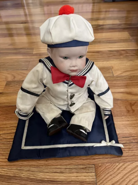 Vintage Porcelain Sailor Boy Matthew Doll Ashton Drake by Yolanda Bello