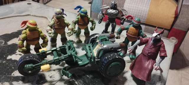 Lot De Figurines Tortues Ninja - Occasion - Marque Playmates Toys - Héros Cultes Des Années 90