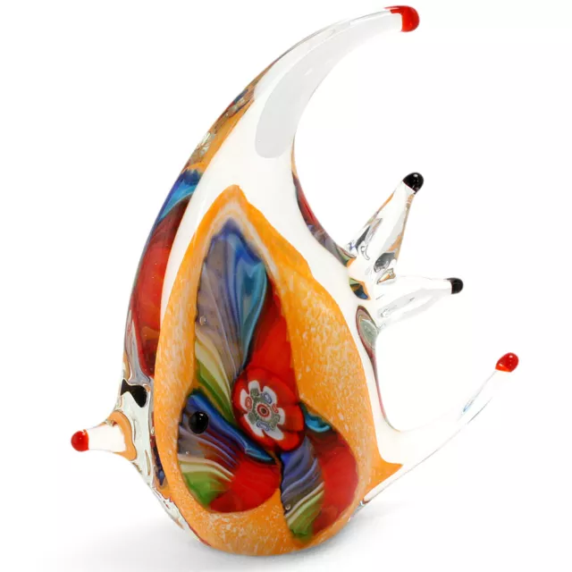 NEW Zibo Coloured Glass Reef Fish Ornament