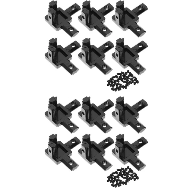12 piezas conector de esquina de perfil de aluminio 2020 3 vías soporte de extrusión de aluminio