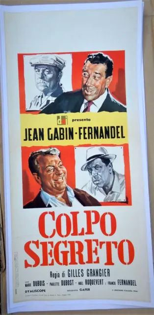 Affiche Italie Locandina entoilée:L'âge ingrat.GABIN-FERNANDEL.1966