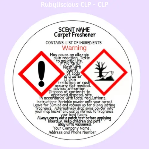 Candle Pictogram Warning - Instruction Labels 45mm Diameter sheet of 24