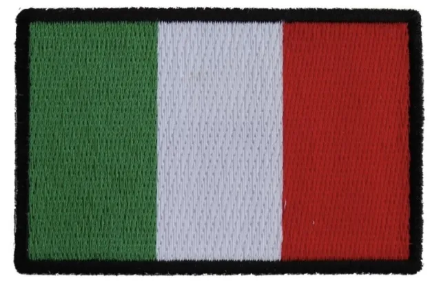 Italian Flag Italy  Embroidered Iron On Patch