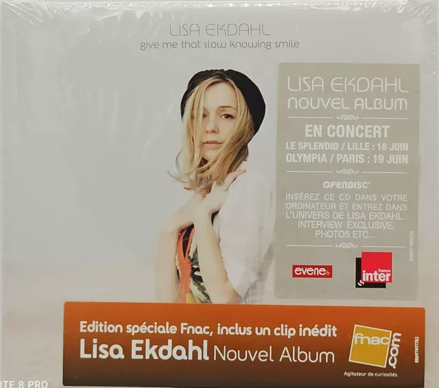 CD LISA EKDAHL - GIVE ME THAT SLOW KNOWING SMILE neuf sous blister