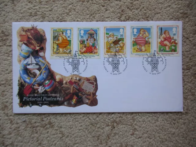 1994 Pictorial Postcards Gpo Unaddressed First Day Cover, Blackpool Special H/S