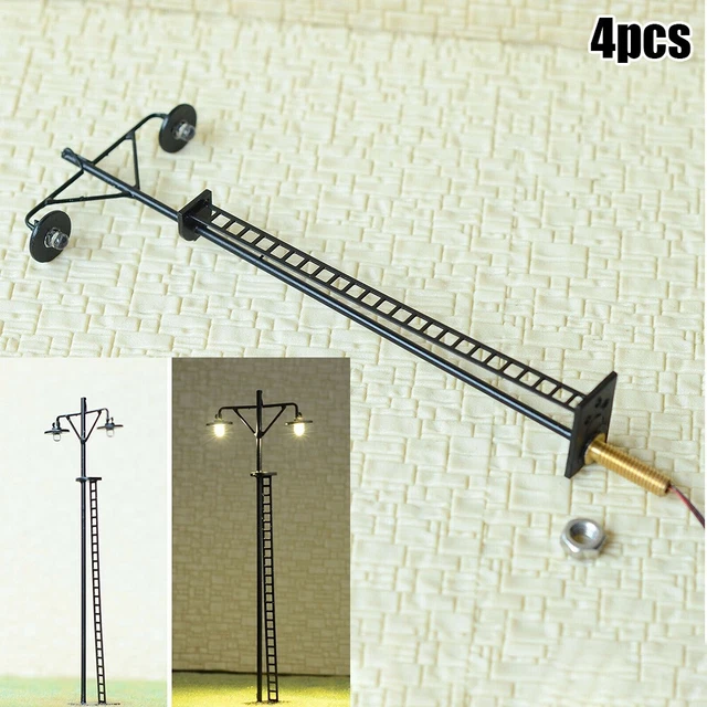 Feux De Signalisation Piétons Pour Modélisme Ferroviaire HO - Lot De 23, Avec LED Et Câblage, échelle 1/87, 3V/12V