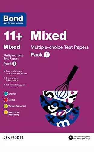 Bond 11: Mixed: Multiple-choice Test Papers: Pack 1 by Sarah Lindsay Frances Dow