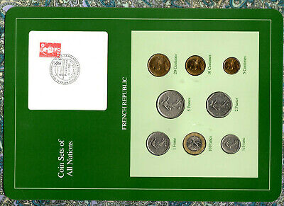 Coin Sets of All Nations France French 1970-1990 UNC 2 Franc 1981 10 Francs 1990