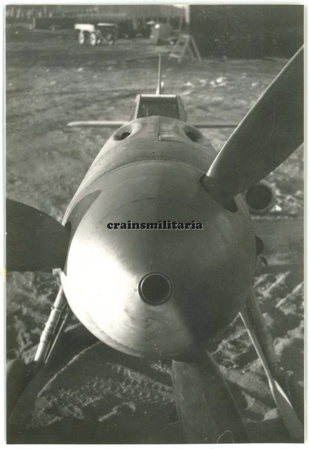 Orig. Foto Messerschmitt Bf 109 "Bild" Flugzeug Flugplatz KIRKENES Norwegen 1943