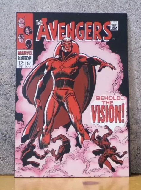 Vintage Marvel Comic Book Art Postcard The Avengers Behold The Vision