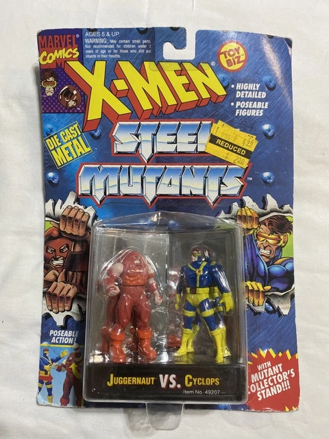 1994 Toybiz Marvel X-Men Steel Mutants Juggernaut Vs Cyclops Moc