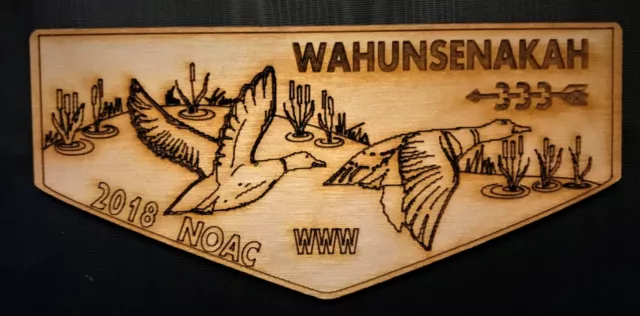 Oa Wahunsenakah Lodge 333 Bsa Colonial Virginia 2018 Noac Wood Burned Flap