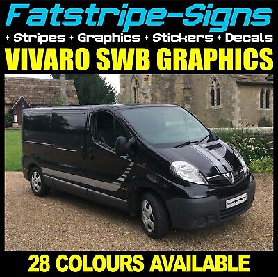 ADESIVI per LWB VIVARO righe laterali Camper Van Strisce Kit Grafica 