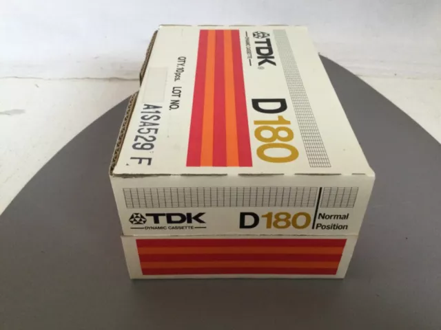 10 stk TDK 180, Normal Position, in ungeöffneter Originalverpackung sehr selten 2