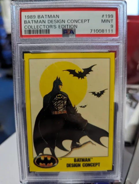 PSA9 Batman Design Concept #200 Batman Movie Topps Trading Card DC Comics Pop1!