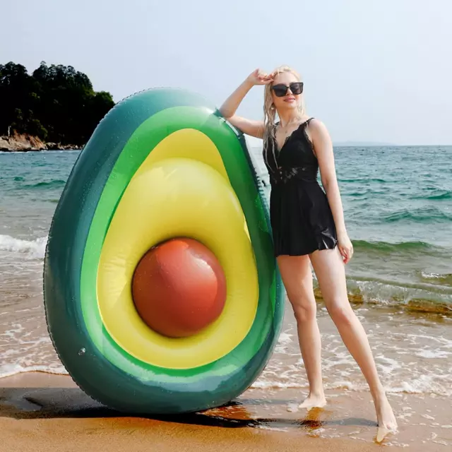 ✅Avocado Gonfiabile Galleggiante Gigante Piscina Mare Super Resistente 2