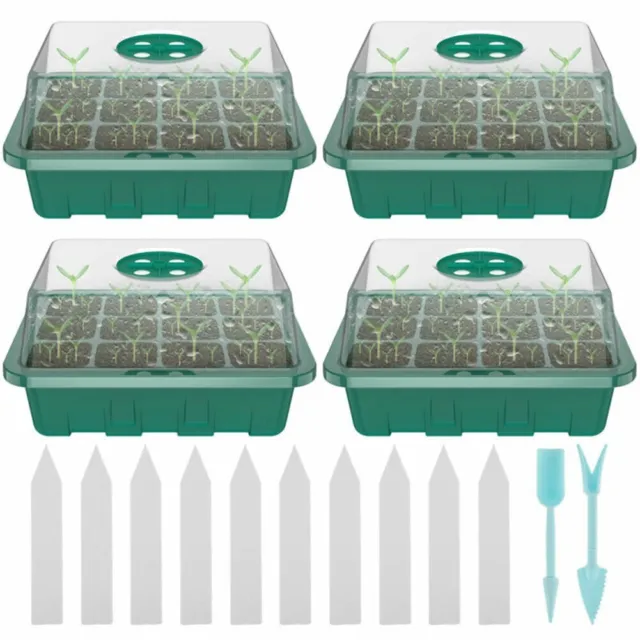 Mini Invernadero con 12 compartimentos para un crecimiento saludable y exitoso de las plantas