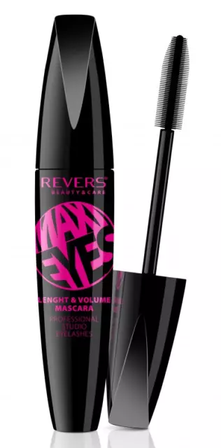 Revers Cosmetics Maxi Eyes Lenght & Volume Mascara With Lash Serum Black