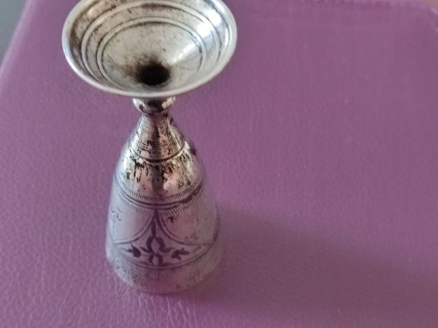 Soviet RUSSIAN 875 solid silver 19.01 gr stirrup cup