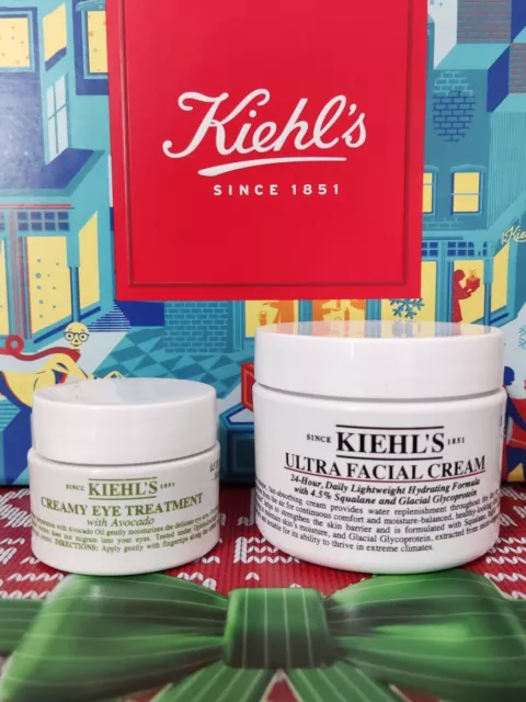 Kiehl's cremige Augenavocado 14ml, Gesichtscreme 50ml ~ feuchtigkeitsspendendes Duo ~