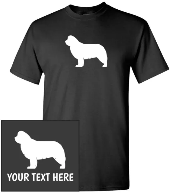 Newfoundland Dog Silhouette T-Shirt, Men Women Youth Kids Long Tank Custom Tee