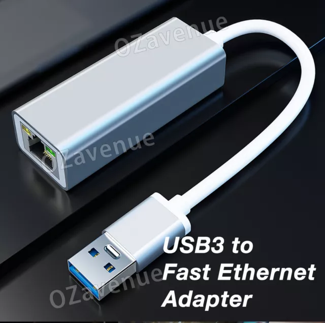 Ultra-Fast 1000Mbps USB 3.0 to RJ45 Gigabit Ethernet Network Adapter for PC 2