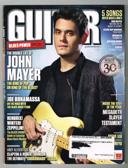 Guitar World Magazine 2010 February  John Mayer  Joe Bonamassa  Steve Vai ATREYU