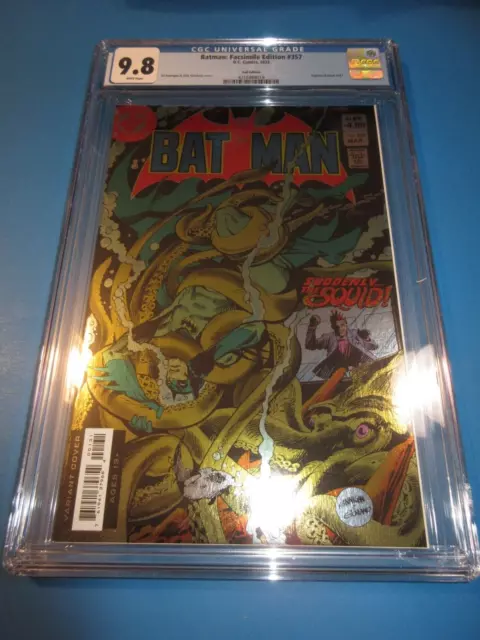 Batman #357 Facsimile Foil variant 1st Killer Croc CGC 9.8 NM/M Gorgeous Gem Wow