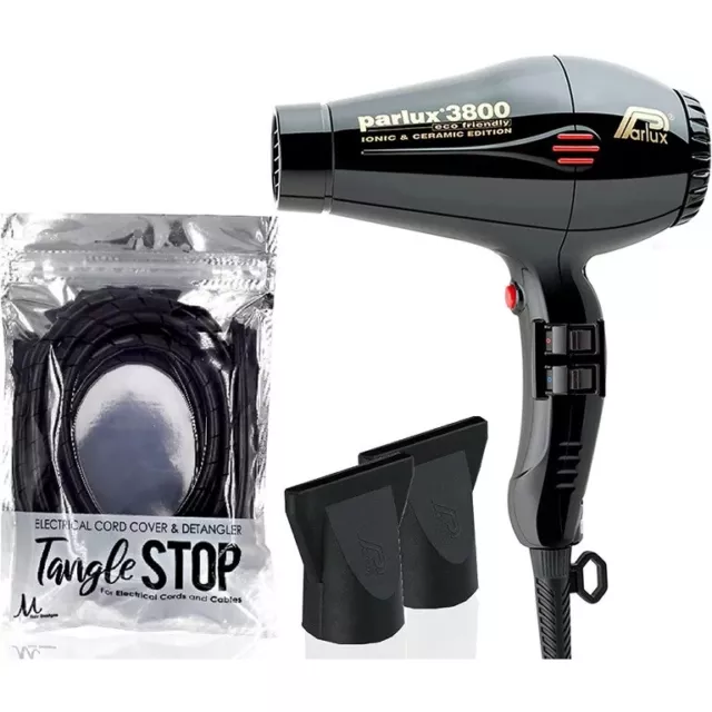 US Parlux 3800 Ceramic Ionic Hair Dryer Compact Hairdryer